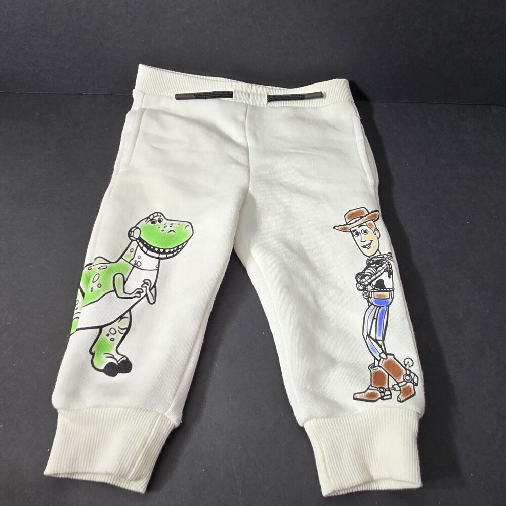Toy Story Disney Store Fleece Pajama BOTTOMS ONLY Pants Rex Woody Size 12 months
